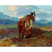 An Idle Dreamer|1938 Poster Print - Frank Tenney Johnson (15 x 12)