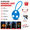 Blue, variant on 2Pcs Outdoor Silicone LED Light for Backpack, Running, and Night Safety