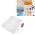 thumbnail image 1 of Metal Latch Hook Tool with Rubber Handle, Mesh Fabric for Rug Making, MultiUse Crochet Needle Kit for Personalized Crafts, 1 of 7