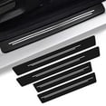 thumbnail image 3 of 4 PCS Carbon Fiber Car Door Sill Protection Strip Sticker Tough, 3 of 9