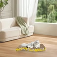 thumbnail image 5 of Eoozwa Large Cat Scratcher Bed, 16.93x9.06 Inch Cat Scratching Board Cat Couch, Durable Cardboard Cat Scratcher r, Modern Stylish Cats Bed for Indoor Cats, Furniture Protector, 5 of 6