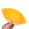 thumbnail image 3 of Ceramic Pie Pan Baking Dish with Double Handle Plate for Roasting Cheese Pan Baking Bowl, 3 of 9