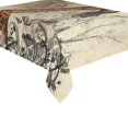 thumbnail image 2 of BSDHOME Funny, Happy Giraffe Cotton Linen Tablecloth 60x84 inches Tablecover Desk Table Cloth For Dining Room, Tea Table, Picnics, Parties, 2 of 5
