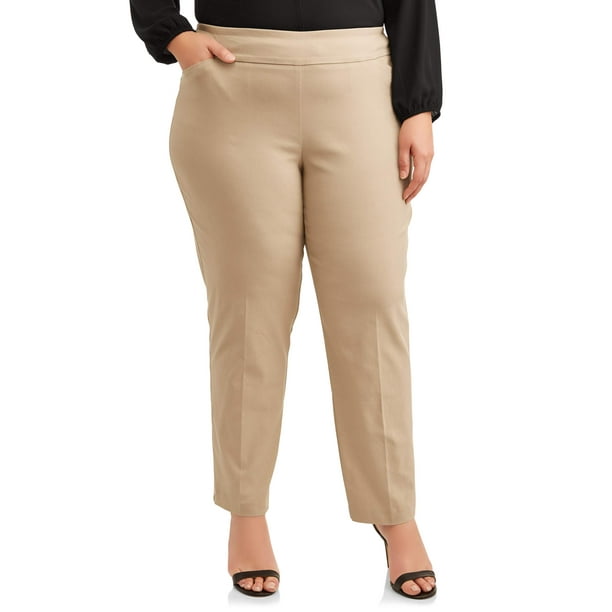plus size khaki pants