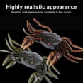 thumbnail image 6 of Hyasfey 10CM/16.5G Slow Sinking Soft Crab Lure Long Casting Bionic Crab Bait Colorful PVC Artificial Bait Saltwater Freshwater Fishing Accessories, 6 of 7