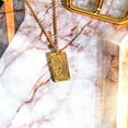 thumbnail image 3 of JeenMata Tarot Necklace - The Star - Customized Tarot Pendant Jewelry for Unisex in Yellow Gold Plated, 3 of 7