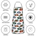 thumbnail image 6 of Fuzoiu Pirate Hats Print Kitchen Cooking Aprons,Kitchen Cooking BBQ Aprons,Chef Apron with 2 Pockets for Men Women,Art Aprons for Painting Pottery Ceramics, 6 of 7
