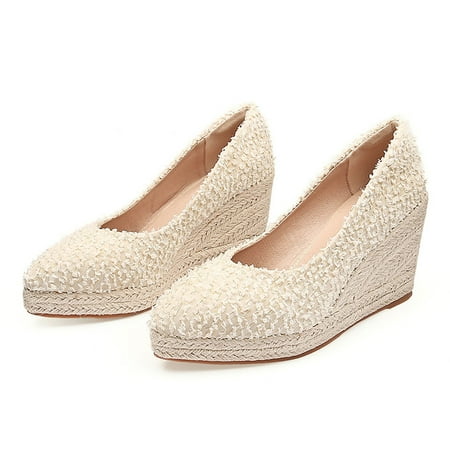 

TOWED22 Sandals For Women Women s Platform Sandals Wedge Open Toe Ankle Strap lace Wedding Shoes Bridesmaid Shoes Summer Sandals For Women