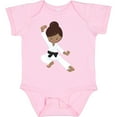 thumbnail image 3 of Inktastic African American Girl, Black Belt, Karate Pose Girls Baby Bodysuit, 3 of 5