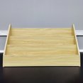 thumbnail image 4 of FixtureDisplays® Maple Color Countertop Book Shelf Display, Greeting Card Rack, Step Rack for Literature, Magazines, Brochure, Tile Sample Paint Brochure Holder, Unassembled 2904-MAPLE, 4 of 10