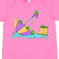 thumbnail image 4 of Inktastic Cute Frogs in a Umbrella with Boots Boys or Girls Baby Bodysuit, 4 of 5