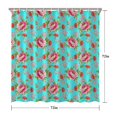 thumbnail image 5 of Pioneer Flower Floral Print Pattern Shower Curtain 72"x72", Bathroom Decorative Shower Curtain Set with 12 Hooks, Waterproof Washable, 5 of 6