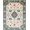 Teal Pink Cream, Pattern 13, variant on ODIKA 8'x10' Washable Area Rug Mid Century Vintage Oushak Geometric Hallway Teal Coastalbeach for Living Room, Under Sectional, Family , Durable, Non-Slip