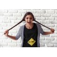 thumbnail image 2 of Halloween Costume BUMP Caution Sign Pregnancy Women's Juniors Soft T Shirt, 2 of 5