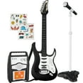 thumbnail image 2 of Best Choice Products Kids Electric Musical Guitar Toy Play Set w/ 6 Demo Songs, Whammy Bar, Microphone - Black, 2 of 8