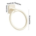 thumbnail image 3 of Qholemyo Towel Ring Hook Ring Towel Rack Minimalists Wall Mounted Round Small Size Hand Towel Hanging Rod Rag Towel Rack Towel Holder Bathroom Wall Towel Rack, 3 of 6