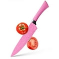 thumbnail image 5 of Colorful 6 Piece Knife Set Stainless Steel Practical Kitchen Knife Set with Ergonomic Handle for Cutting Pink, 5 of 5