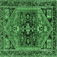 thumbnail image 1 of Ahgly Company Indoor Square Persian Emerald Green Traditional Area Rugs, 4' Square, 1 of 4