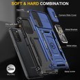 thumbnail image 3 of LeYi Phone Case for Samsung Galaxy A03s, with Screen Protector, Full-Body Shockproof, Blue, 3 of 7