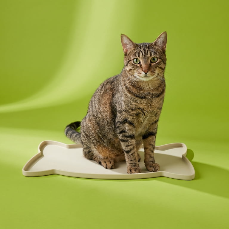 Vibrant Life Silicone Cat Feeding Mat, White 17.5 x 9 in photo 2