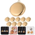 thumbnail image 4 of Miangastore 10 Pcs Pendentifs Collier Médaillon Rond Cadre Photo Charme Collier DIY Pendentif, 4 of 9