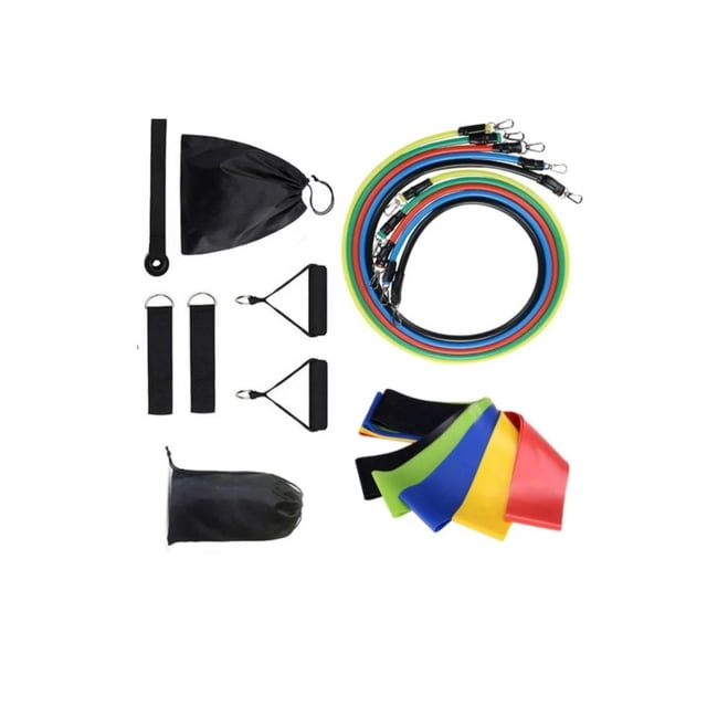 Set de bandas de resistencia, bandas elásticas para ejercicio, 16 piezas