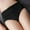 Black, variant on loopsun Womens Briefs,Women's Mid Waist Warm Menstrual Leak Proof Physiological Pants Pocket Lift Arm Large Pants