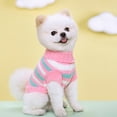 thumbnail image 4 of Suéter de gato Tejido de punto Suéter de gato a rayas, ropa de cachorro gatito para hombres y mujeres, muy elástico, suave, cálido, 4 of 5