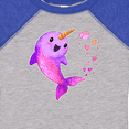 thumbnail image 4 of Inktastic Valentine's Day Cute Pink Narwhal with Hearts Boys or Girls Baby Bodysuit, 4 of 5