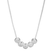 Mightlink Necklace European And American Style Fashion Accessories Silver/Golden Color Stamped Minimalist Beads Choker Necklace for Daily Wear