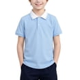 thumbnail image 1 of Odeerbi Camisas de Golf de Algodón de Niños Color Bloque de Cuello de Manga Corta Uniforme de La Escuela Camisas de Tenis, 1 of 6