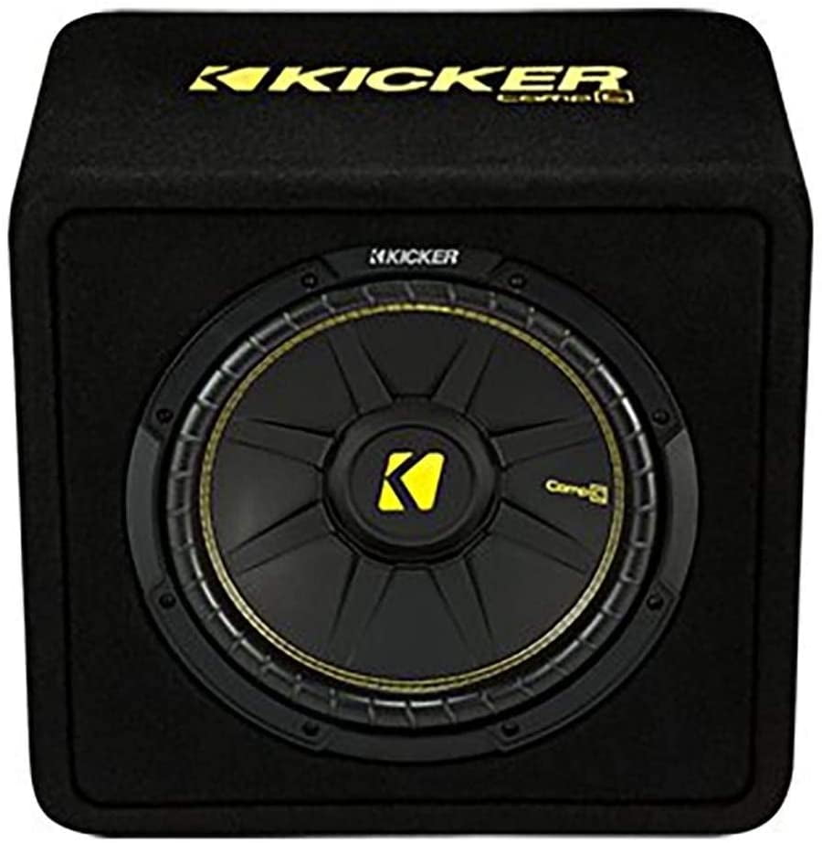 Kicker 12Inch 600 Watt 2 Ohm Vented Loaded Subwoofer Enclosure