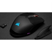 Corsair DARK CORE RGB PRO SE Wireless FPS/MOBA Gaming Mouse with SLIPSTREAM Technology, Black, Backlit RGB LED, 18000 DPI, Optical, Qi wireless charging certified