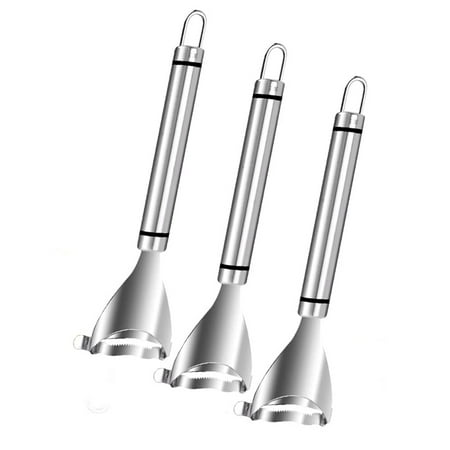 

3Pcs Corn Cutter Peeler Corn Stripper Cob Stripper Tool Stainless Steel Corn Thresher for Kitchen