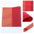 thumbnail image 2 of Unique Bargains Set of 6 Placemats for Dining Table Decor Wipeable Table Mat Red, 2 of 7