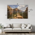 thumbnail image 2 of Rustic Farmhouse 8 Pack Art Acoustic Panels Sound Absorbing angels landing zion national park utah landscapes Decorative Soundproof Wall Panels Self Adhesive for Nursery Game Room Bedroom 48"x32", 2 of 7