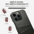 thumbnail image 3 of Dteck Slim Case for iPhone 14 Plus, iPhone 14 Plus Wallet Back Case with Card Holder, Shockproof Hard Protective Phone Cover,Black, 3 of 5