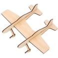 thumbnail image 1 of EeaseCA 2pcs Model Airplane Kit Kids Model Puzzle Toy 3D Assembly Puzzle Blank Wood Crafts, 1 of 7