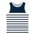 thumbnail image 5 of Spazoro Little and Big Girls Tank Tops Undershirts, Breathable Striped Summer Sleeveless Camisole for Kids Girls Boys Navy Size 8 T, 5 of 6