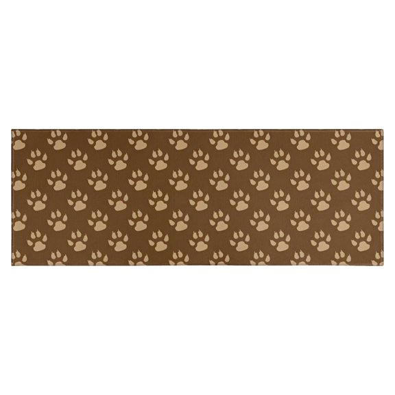 Paw Prints Kitchen Rug Mat,Kitchen Runner Rugs Non Skid Washable,Decorative Kitchen Floor Mats for Kitchen,Sink,Laundry,17"X47"