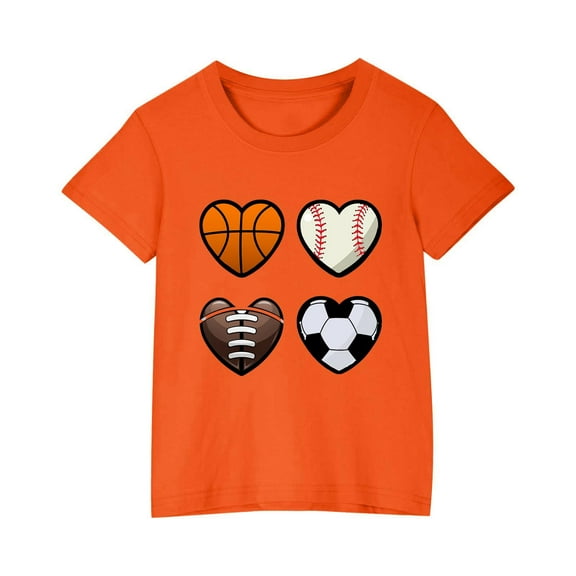 GPAECEAD Girls Summer Short Sleeve T-Shirts Color Block Trendy Crewneck Pullover Tops Casual Blouse