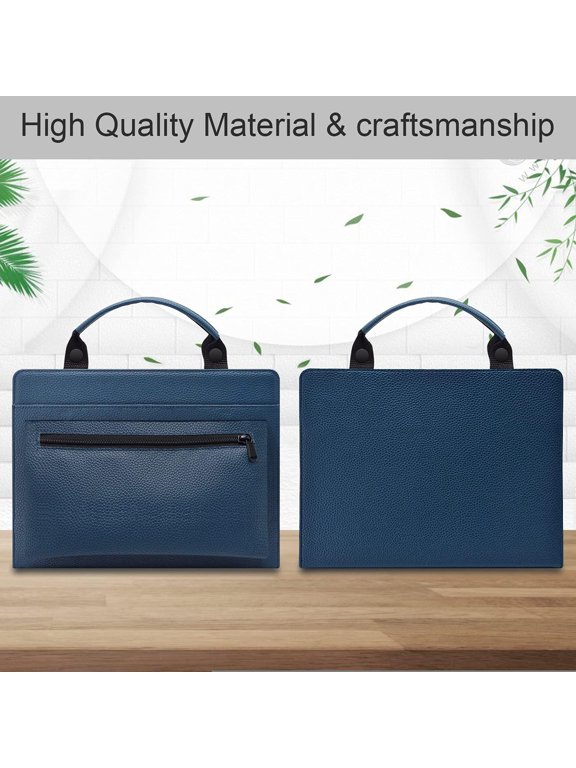 Lenovo ThinkPad Yoga 11e (3rd Gen) Laptop Sleeve, Leather Laptop Case for Lenovo ThinkPad Yoga 11e (3rd Gen) with Accessories Bag Handle (Blue)