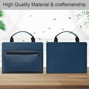 Dell Inspiron 14 5410 2-in-1 Laptop Sleeve, Leather Laptop Case for Dell Inspiron 14 5410 2-in-1 with Accessories Bag Handle (Blue)