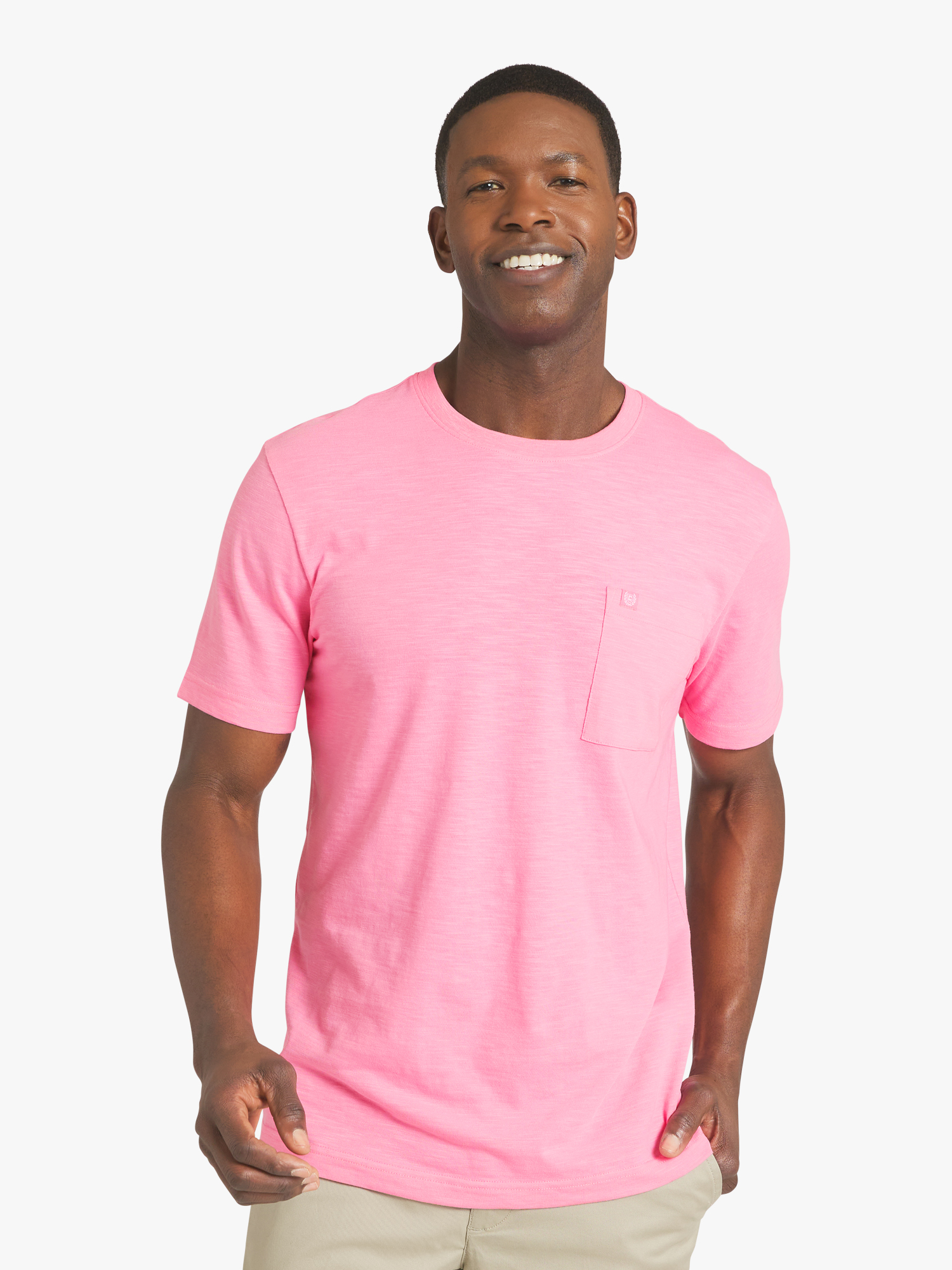 Chaps Men's & Big Men's Short Sleeve Slub Pocket T-Shirt, Sizes S-3XL