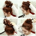 thumbnail image 5 of Tousled Updo Messy Bun Hair Tousled Updo Ponytail Hair Hairpiece With Elastic Rubber Band Updo Extensions Hairpiece Synthetic Bun Messy Bun Hair Piece Elastic Scrunchie Chignon, 5 of 7