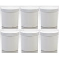 thumbnail image 3 of Cosmetic Jar 16 oz - White (PACK OF 6) Plastic Ointment Container For cosmetics, creams, powder, oil, beauty products) by Sponix BioRx, 3 of 4
