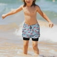 thumbnail image 6 of Wukai Clown Fish Print Teen Beach Trunks with Compression Liner Swimsuit Quick Dry Beach Sports Shorts with Pocket - Medium, 6 of 8