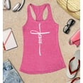 thumbnail image 3 of S4E Women's Jesus Cross Religious Racerback Slim Fit Large Fuchsia, 3 of 4