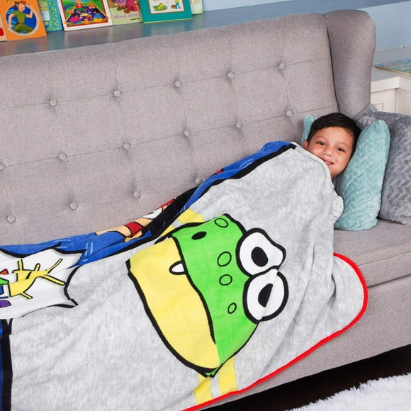 Franco Kids Bedding Super Soft Plush Micro Raschel Blanket, Twin/Full Size 62" x 90", Ryan?s World