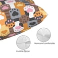 thumbnail image 5 of Salouo Cat Paw (2) Pattern Pillow Cases,1PC Pillow Covers with Envelope Closure Decorative Pillow Case for Bed Couch,Pillows Not Included-16"x24", 5 of 6